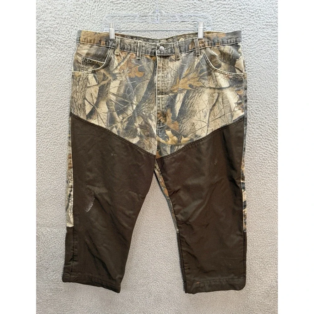 Wrangler Jeans Mens 44x25 Camouflage Pro Gear‎ Brush Guard Realtree Hardwoods *
